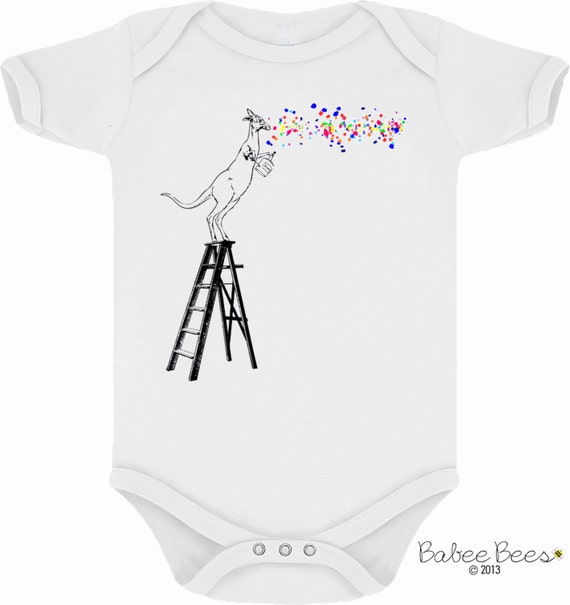 Items similar to Kangaroo Baby Clothes, Kangaroo Baby Shirt, Kangaroo Shirt, Baby Girl Gift