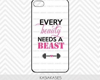 & Beast iPhone Case / Gym iPhone 4 Case Funny iPhone 5 Case iPhone ...