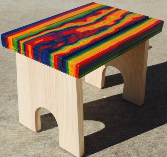 Handcrafted Foot Stool Children's Foot Stool by ValidateAppreciate
