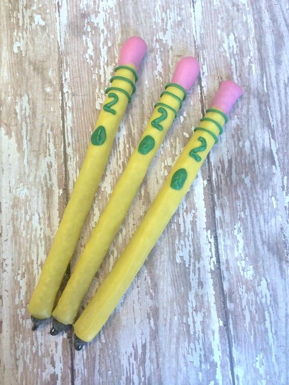 12 Back to School Chocolate Pencil Covered Pretzels Teacher