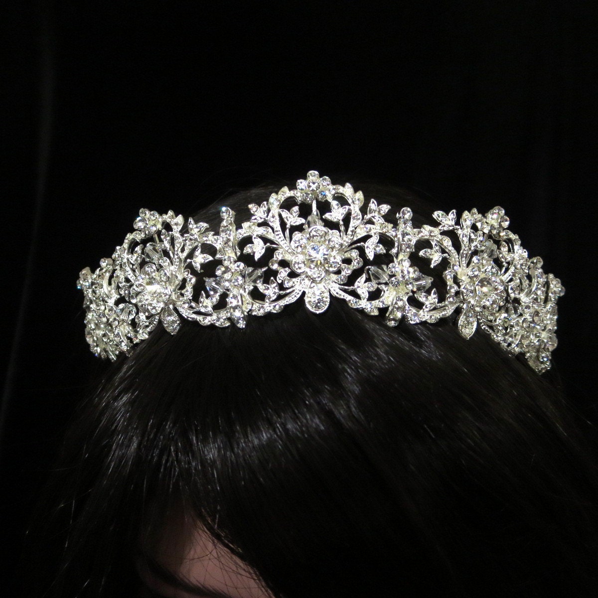 Dramatic Bridal headpiece Wedding tiara Bridal tiara