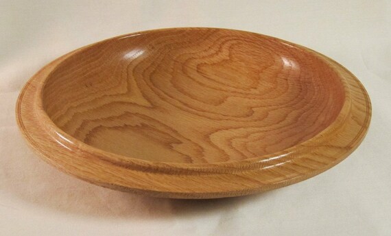 Red oak wood bowl wooden bowl fine woodworking by EccentricOldGuy