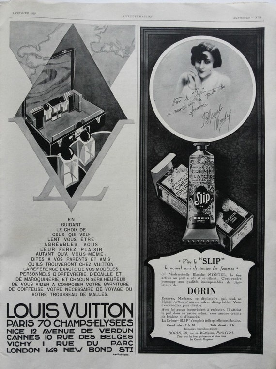 Louis Vuitton vintage Full 2 Page Print Ad March 1997
