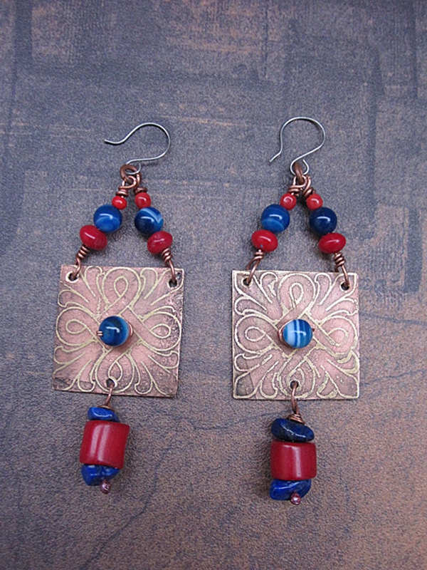 statement boho earrings