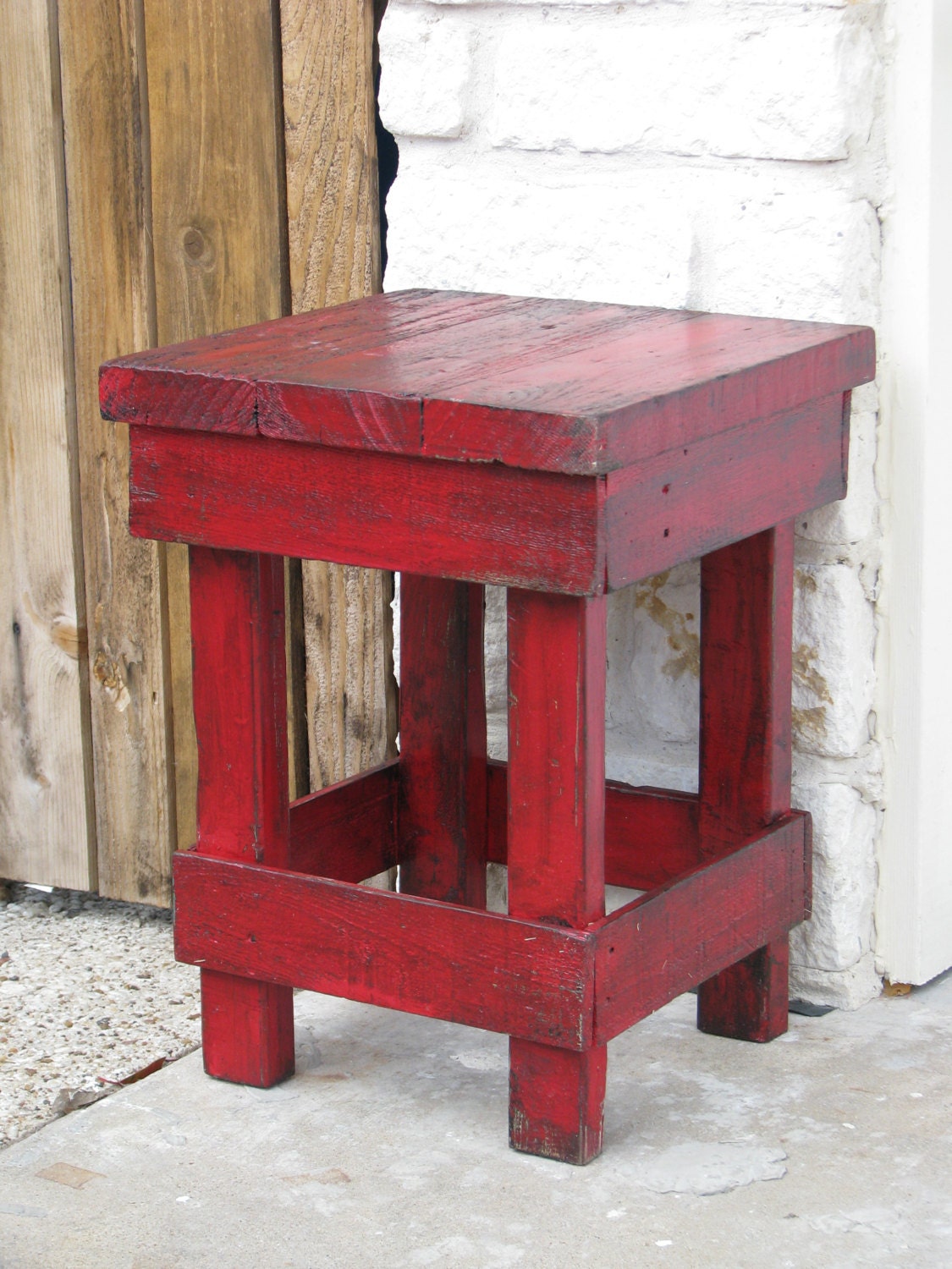 Small RED End Table Side Table Nightstand other colors