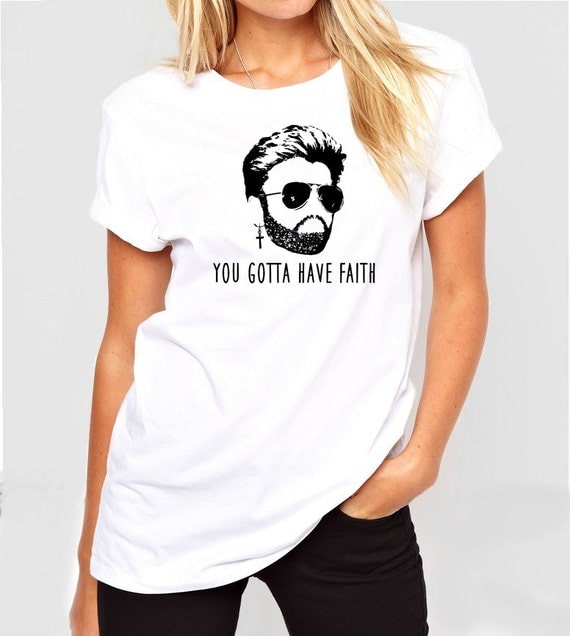 Download George Michael t-shirt Gotta Have Faith tee unisex mens tshirt