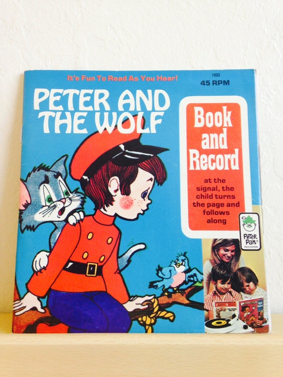 Items similar to Peter and the Wolf Book and Record (A Read Along Peter ...