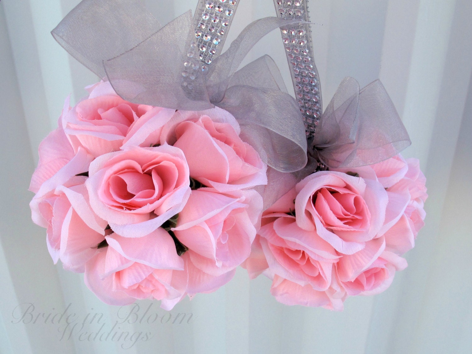 Wedding flower balls Flower girl pomander Wedding decorations