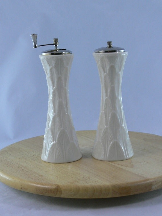 SALE Lenox Salt Shaker and Pepper Mill Glenwood