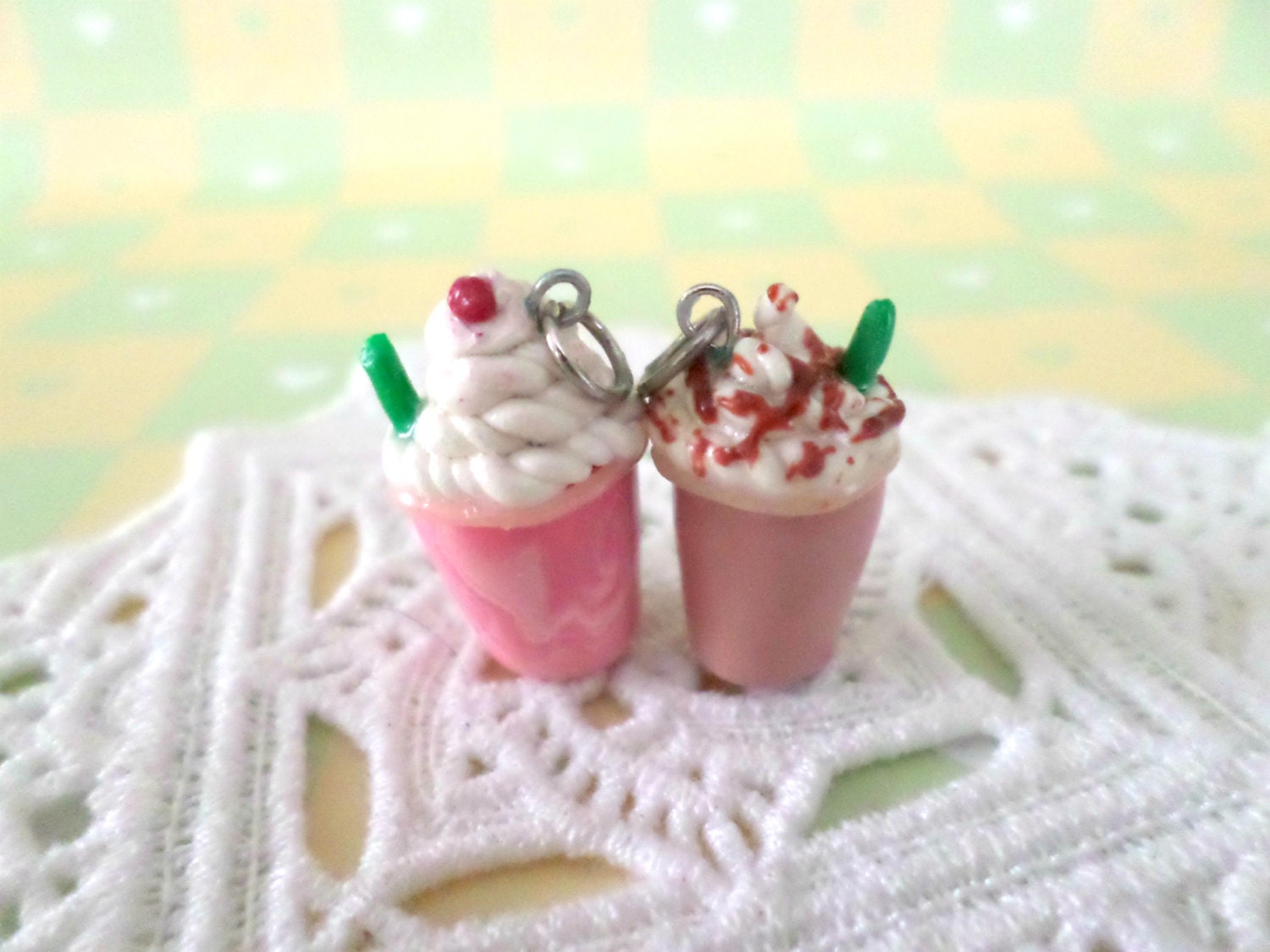 Polymer Clay Starbucks Coffee Charms / Polymer Clay Drinks