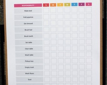 Printable Kid's Chore Chart