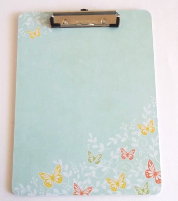 Clipboard Butterflies Clipboard Decorated by GiftsNThisNThat