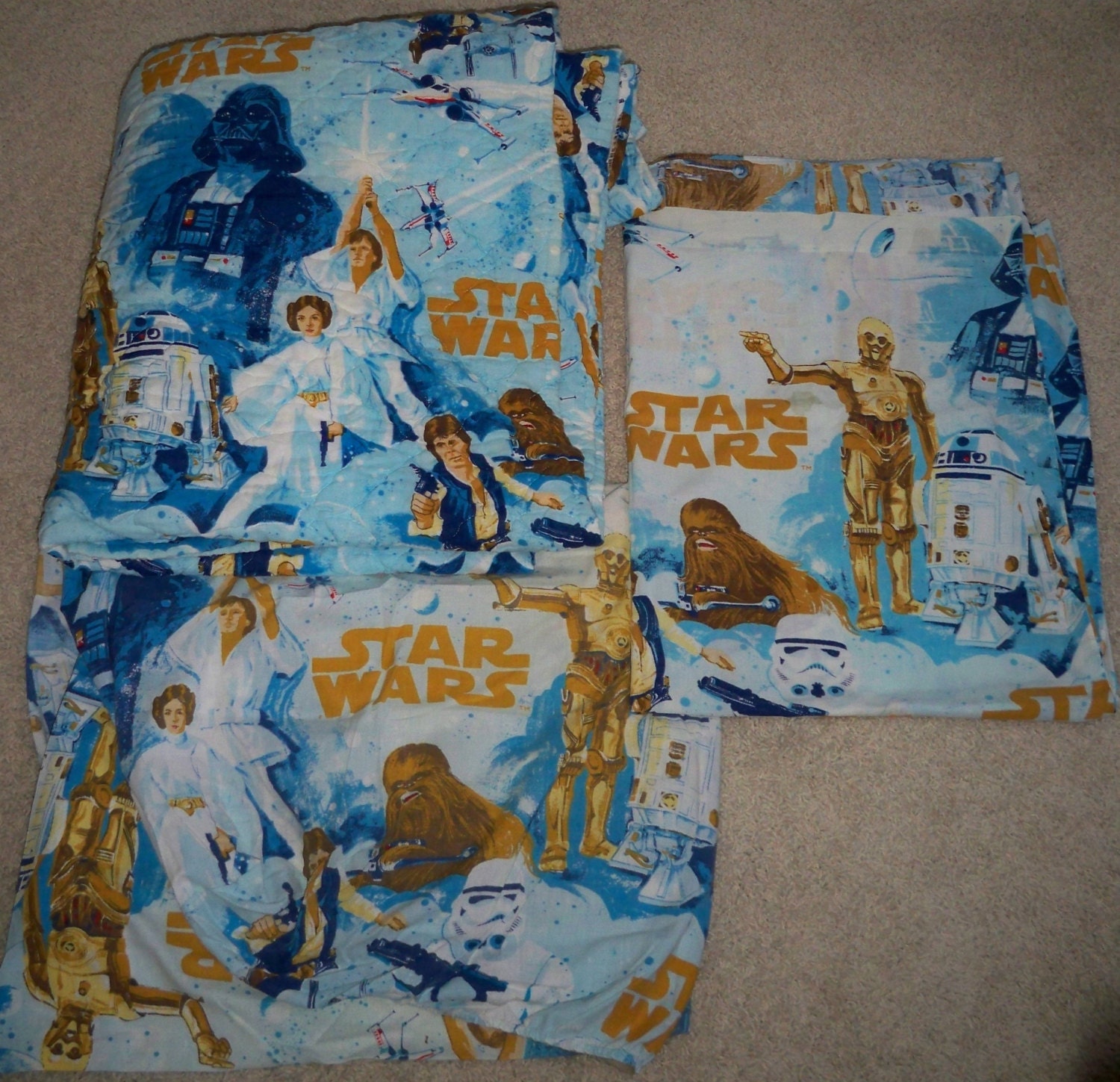 1970's Star Wars Rare Bedding GUC Star Wars Comforter