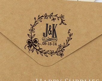 Custom Personalized Wedding Stamp (A01)
