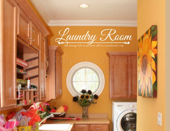 Laundry Room Wall art wall decal wall quote vinyl lettering