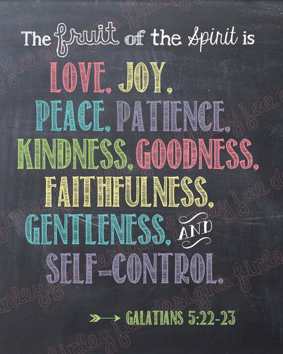 Items similar to Scripture Printable Fruit of the Spirit on Etsy