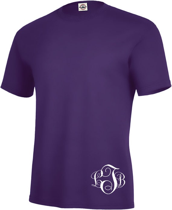 Download Items similar to Side Monogram T-Shirt on Etsy