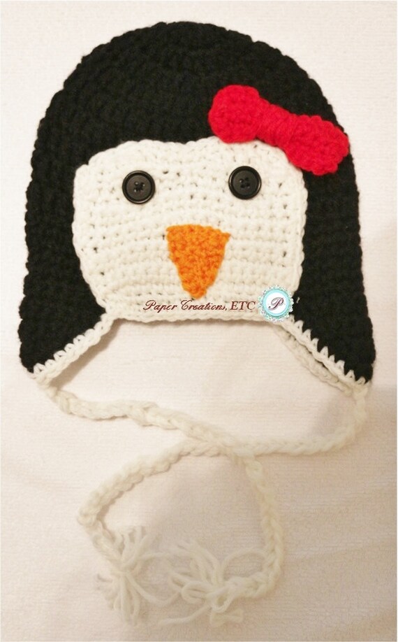 Crochet Penguin Hat