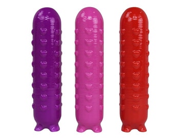LeLuv 3D Print HEARTY Dildo 6 Inch Juicer Happy Sextoy Vaginal Stimulation Anal Pleasure ~ Choose Color & Girth