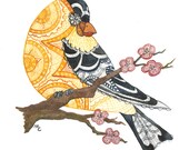 Watercolor American Goldfinch Print Greeting Card Watercolor American Goldfinch Print Greeting Card