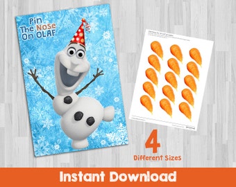 Popular items for pin the nose on olaf on Etsy