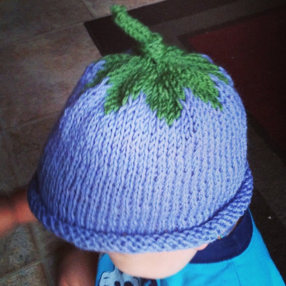 Blueberry Baby Hat knit hat child's cap children's