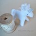 RESERVED - Custom Order - Small white Unicorn
