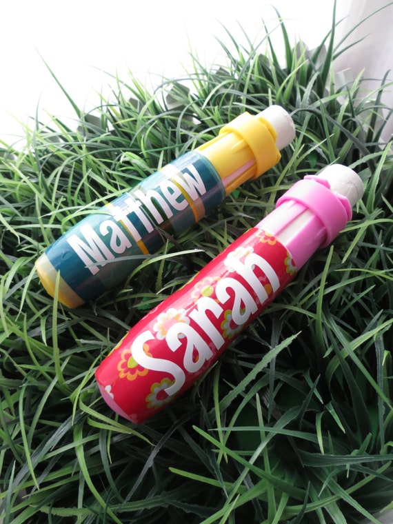 40 Personalized Sidewalk Chalk Holder by QueenvannaCreations