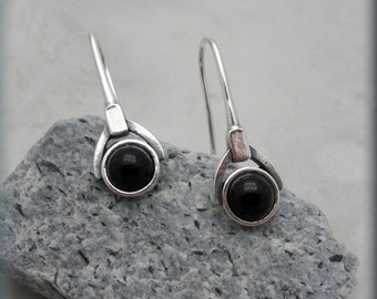 Black Onyx Earrings, Sterling Silver, Onyx Jewelry, Gemstone Earrings, Stone Jewelry, Dangle Earrings, Black Drop Earrings, Fashion SE987