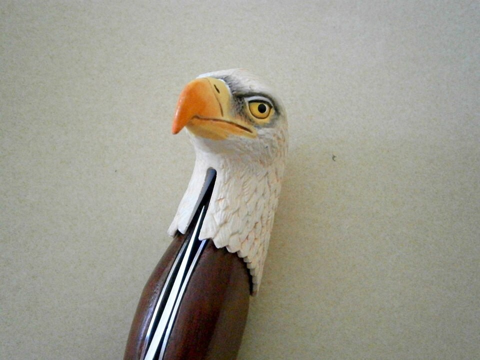 Great American Bald Eagle Collector Knife by by WillowGlassVintage