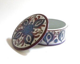 Danish Modern Royal Copenhagen Fajance Porcelain Box