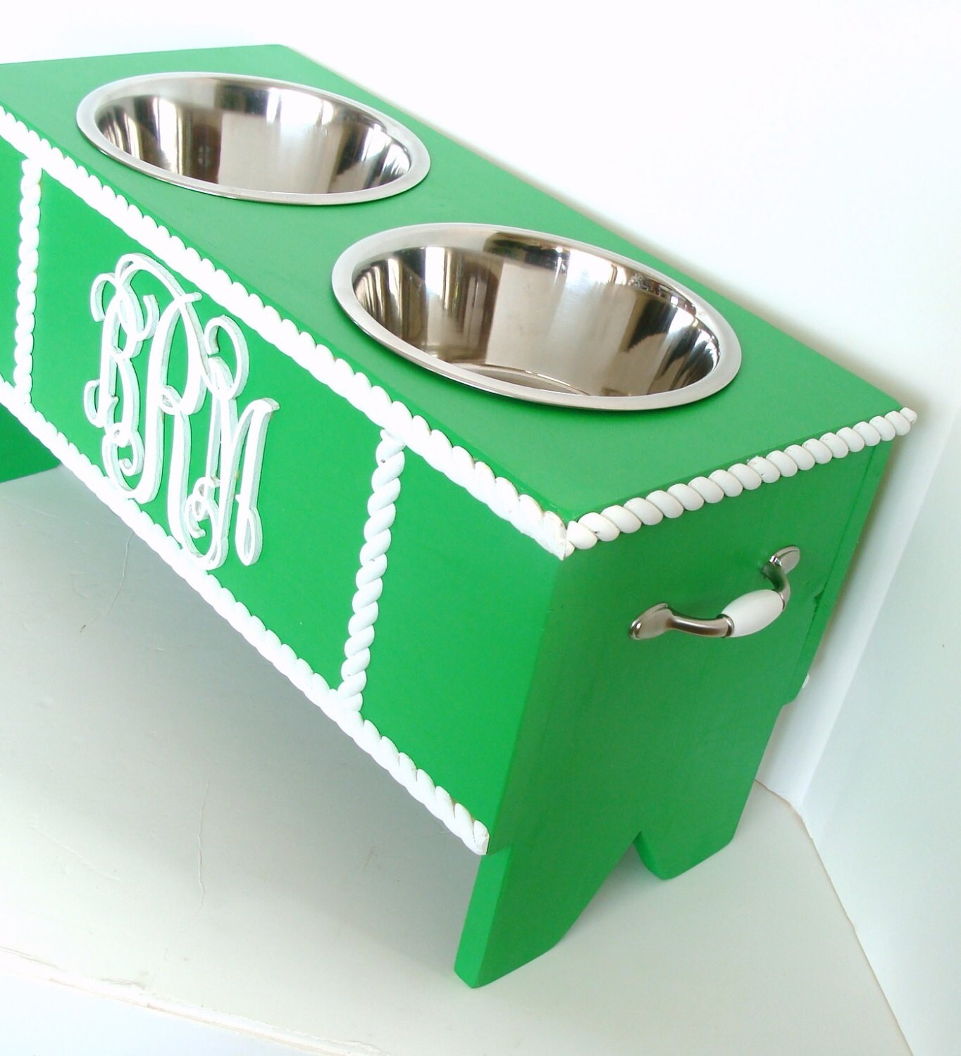 Personalized Dog Feeder Dog Feeding Stand Elevated Dog Feeder