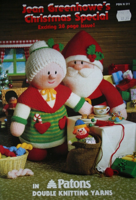 for christmas bazaar crochet patterns Paper Greenhowe's Special Christmas Jean Vintage Patterns Knitting