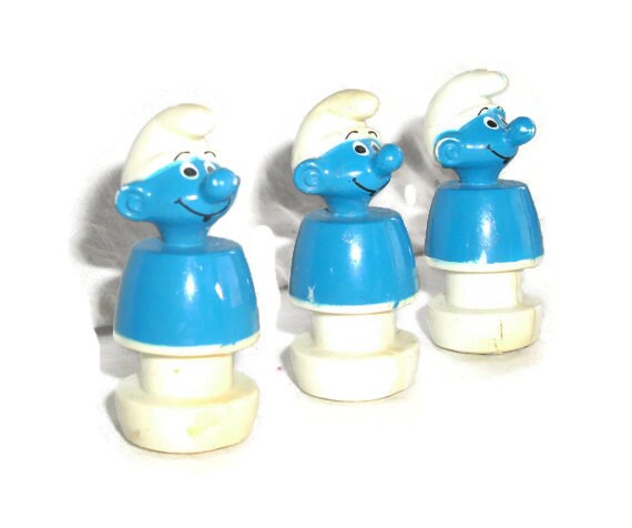 old smurf figurines