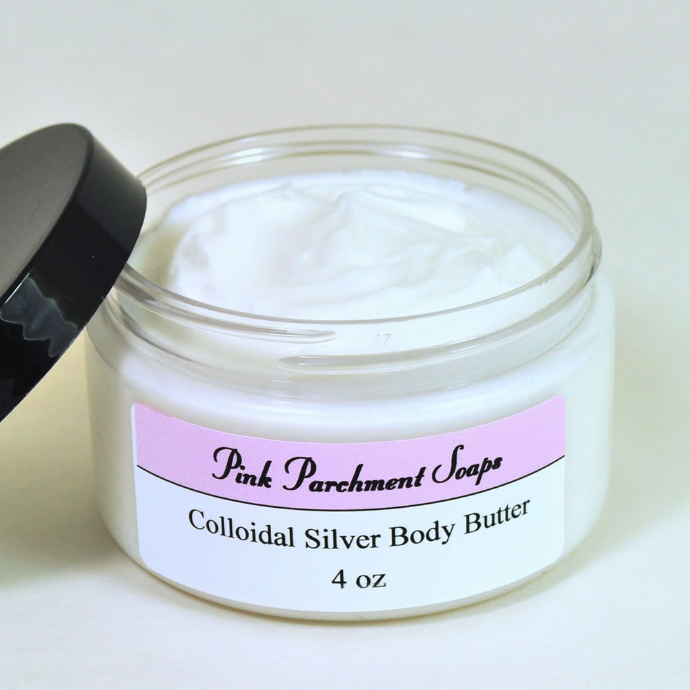 Colloidal Silver Cream With Tea Tree by PinkParchmentSoaps