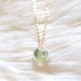 kerry in green - gold and glass necklace by elephantine