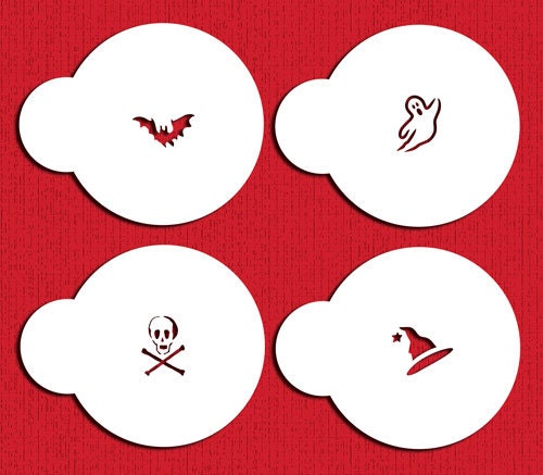 Printable Halloween Stencils For Cupcakes | mini halloween cupcake stencil set for cookies cupcakes Printable Halloween Stencils For Cupcakes | mini halloween cupcake stencil set for cookies cupcakes