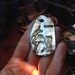 unicorn of grace pendant in reclaimed fine silver and gold