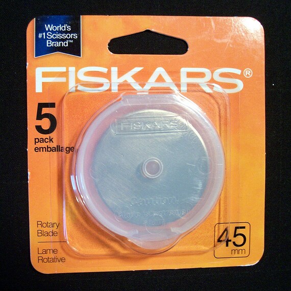 Fiskars+45Mm+Rotary+Perforating+Blade Fiskars 45mm Rotary blades 5 pak 9528 by Hoosierquilter on Etsy