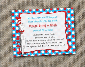 Please Bring a Book Instead of a Card Insert for by WorldOfThought