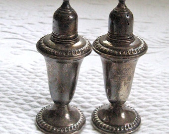 sterling salt and pepper . Empire salt and pepper . empire sterling . Weighted Sterling Salt and Pepper Shaker 231