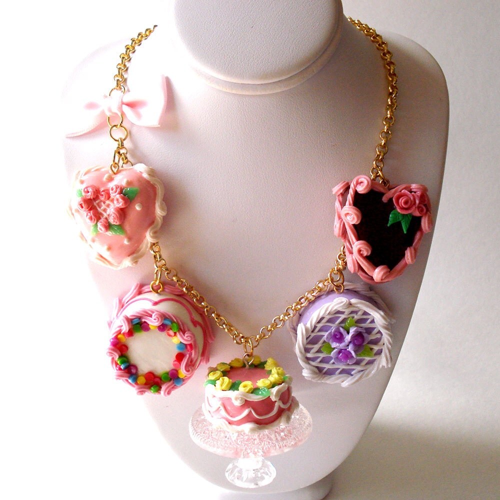 Cake Necklace Cake Statement Necklace Marie Antoinette