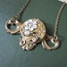 Escutcheon Necklace, Neo Victorian, Cosplay Necklace, Steampunk Jewelry, Upcycled Jewelry, Edwardian, Cosplay, OOAK, One of a Kind