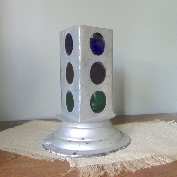 Vintage metal stoplight stop light project handmade home made