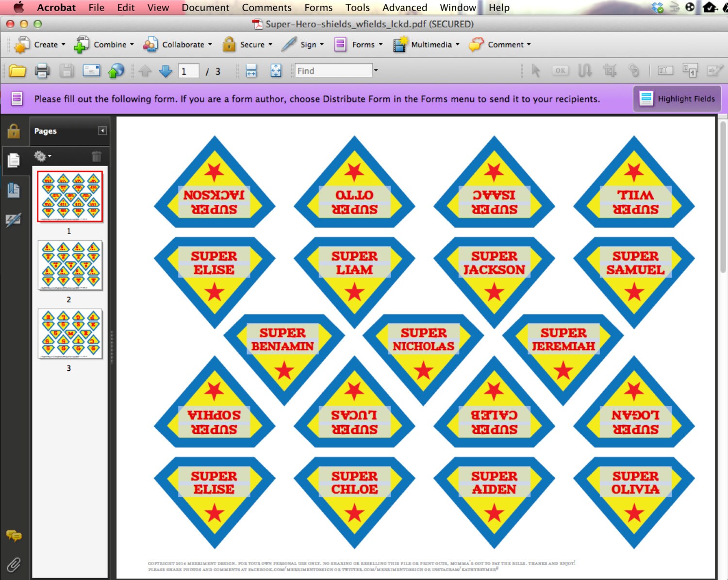 Super hero shields EDITABLE printable for personalized cupcake