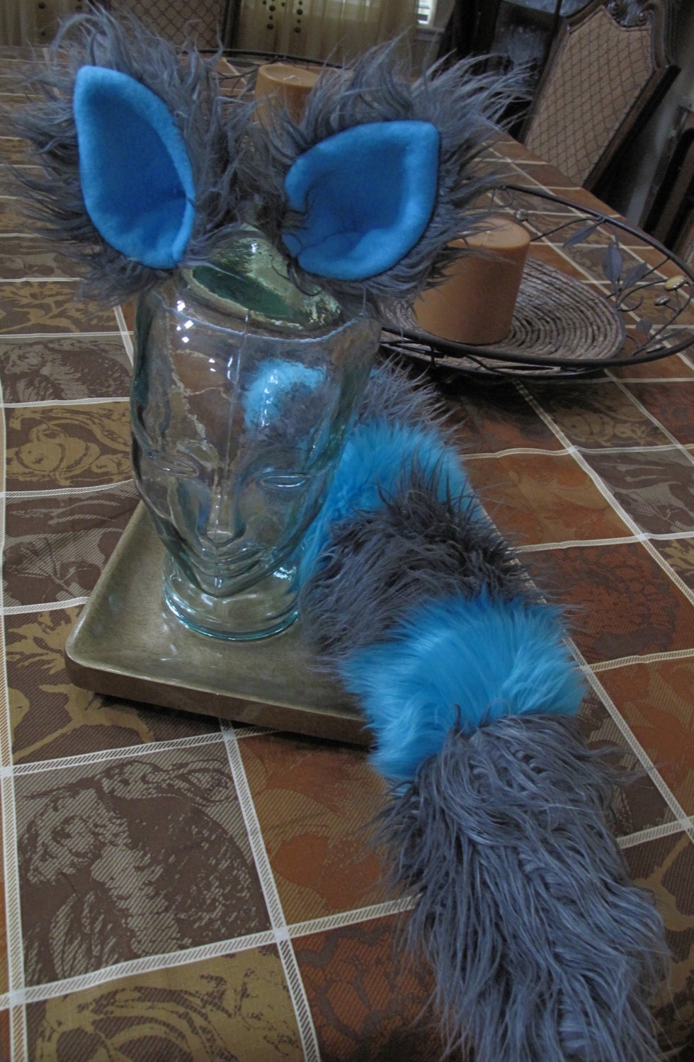 Cheshire Cat Costume Blue And Grey