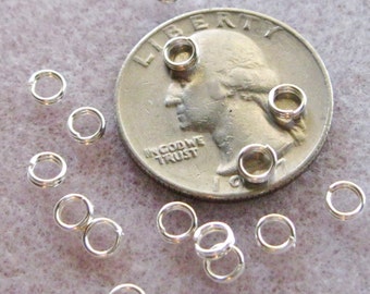 Bright Silver Plated 4mm Split Jump Rings 631
