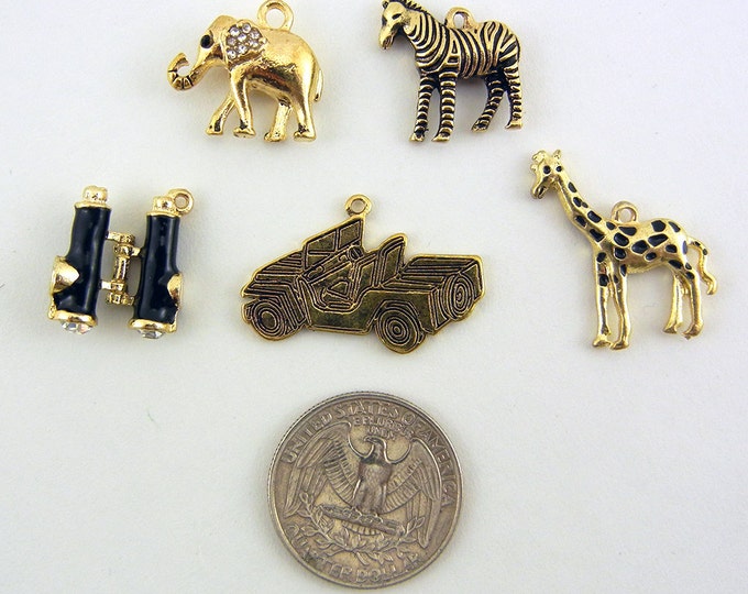 Set of Safari Charms