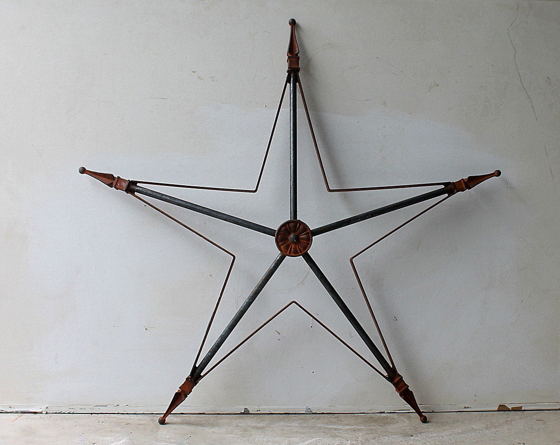 Large Vintage Architectural Rusty Metal Star Indoor Outdoor   Il Fullxfull.613606688 Lxgp 