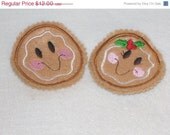 Christmas in July Sale Christmas boy and girl Gingerbread sucker covers set of 6 Quantity discount Great party favors Il_170x135